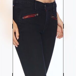 Etienne Marcel Red zipper jeans